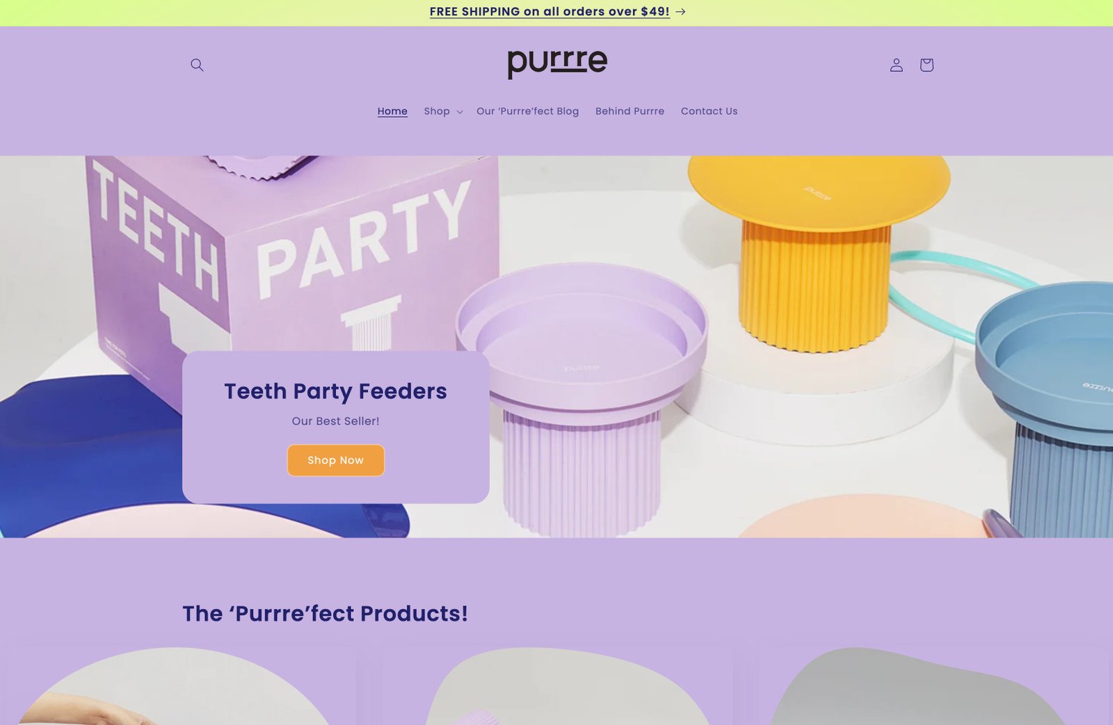 Purrre — E-Commerce Web Platforms